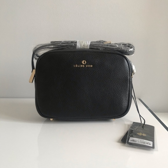 Celine Dion Black Pebble Leather Shoulder Crossbody Bag- Gold hardware - Picture 3 of 16